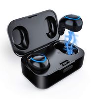 【Upgraded 2019 Version】Lesoom Truly Wireless Earbuds Bluetooth V5.0 IPX5 Waterproof Sweatproof Noise Cancelling Headphone True Wireless Earphones with Mic for iPhone Samsung Boys Gym Running