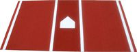 Premium 12' X 6' Baseball/Softball Hitting Mat in Clay/Dirt Color- Foam Backing