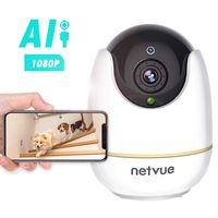 Pet Camera - 1080P Home Camra with Two Way Audio, AI Human Detection, Cloud Storage 24-Seconds Smart Clips, Night Vision, Compatible with Alexa, Indoor Camera with Audio and APP, Camera for Pet/Baby