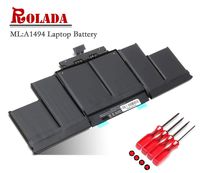 A1494 Laptop Battery Replacement for MacBook Pro 15 inch A1494 Retina A1398 (Only fit Late 2013 Mid 2014 Version) ME294 ME293 with Screwdrivers