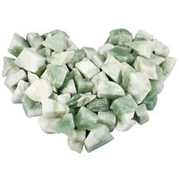 mookaitedecor 1 lb Bulk Natural Xiuyan Jade Raw Crystals Rough Stones for Tumbling,Cabbing,Polishing,Wire Wrapping,Wicca & Reiki Crystal Healing