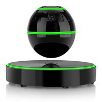 Levitating Bluetooth Speaker, UPPEL Floating Portable Bluetooth Speaker with Bluetooth 4.1, 360 Degree Rotation, Touch Control Button and Colorful Led Flashing Show Magnetic [Black]