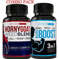 Horny Goat Weed/Elite Boost Combo Pack. Perfect to Naturally Boost Energy and Libido in Both Men & Women