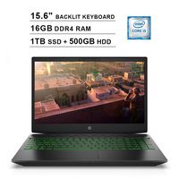 2020 Newest HP Pavilion 15.6 Inch FHD 1080P Gaming Laptop (Intel 4-Core i5-8300H up to 4.0 GHz, NVIDIA GeForce GTX 1050 4GB, 16GB DDR4 RAM, 1TB SSD (Boot) + 500GB HDD, Backlit KB, Win 10) (Renewed)