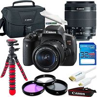 Canon EOS Rebel T6i DSLR Camera with EF-S 18-55mm f/3.5-5.6 IS STM Lens + EF-S 55-250mm f/4-5.6 IS STM Lens - Deal-Expo Bundle
