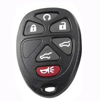 KEMANI Keyless Remote Entry Fob Shell Car Key Case For GMC Chevrolet Cadillac Yukon Suburban Escalade 6 Button Replacement