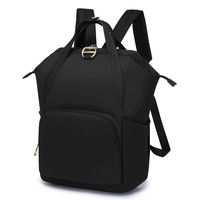 WindTook Casual College Backpack Lightweight Travel Wide Open Back to School Daypack Doctor Work Bag for Women and Men 475-Black