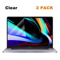 2 Pack FORITO Anti Scratch Clear Screen Protector Compatible MacBook Pro 16 Inch 2019 Released Model A2141 with Touch Bar and Touch ID