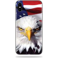 MightySkins Skin Compatible with Apple iPhone Xs Max - America Strong | Protective, Durable, and Unique Vinyl Decal wrap Cover | Easy to Apply, Remove, and Change Styles | Made in The USA