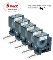 Label Orison-Replace for Dymo D1 Label Tape 45803 S0720830 Black on White (19mm)3/4'' W x 23' L Labeling Cassette Compatible with LabelManager 360D 420P 500TS,5 Cartridge
