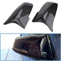 Door Rearview Mirror Cover Cap Compatible with BMW 228i 435i 116i 118i 120i 125i 130i 218i 220i 320i 328i 330i 335i 420i 428i 435i F21 F30 F31 F32 F33 F36 (Carbon Fiber)