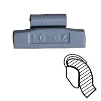 Harzole MC-100a 1BOX 75pcs 1.0 oz Lead Free MC Type Wheel Weight (MC-100a)