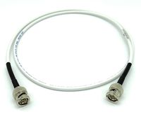 AV-Cables 3G/6G HD SDI Mini RG59 BNC Cable - Belden 1855a (50ft, White)