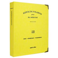 Borya 120 Pockets Photo Album for Instax Mini Liplay/Fujifilm Instax Mini 9/Mini 8/Mini 90/Mini 25/Polaroid Snap PIC-300/HP Sprocke/Kodak Mini 3-Inch Film.(Yellow, 120 Pockets)