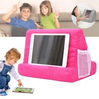 Limerlove Soft Pillow Pad for iPad Phone Pillow Lap Stand Tablet Holder Multi Angle Soft Pillow Pad Stand for Tablets, eReaders, Smartphones, Books, Magazines (Pink)