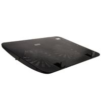 Cideros Ultra Slim Laptop Cooling Pad 11-15.6 Inch USB Powered Notebook CPU Cooler with 2 Fans and Dual USB Ports, Adjustable Wind Speed and Quiet Operation Ultra-portable Radiators, Black