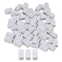 Yibuy 100 Piece Cat6 RJ45 Ethernet Inline Jack Coupler Keystone Latch Female to Female