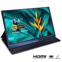 Portable Monitor - Lepow 15.6 inch USB C Powered Display 1080P IPS LCD Computer Screen for Laptop PC Mac Phone XBOX Switch PS4 Slim Light for Travel Work Game Include Smart Cover Screen Protector Blue