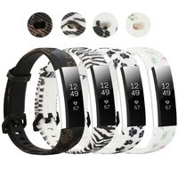 honecumi Floral Pattern Bands Compatible with Fitbit Alta/Alat hr Wrist Watch Band Replacement Accessory-Exchange Watch Band for Men&Women Colorful Stripe Printing Straps