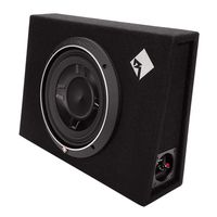 Rockford Fosgate 600W Punch Single 10 Inch Shallow Subwoofer Enclosure (2 Pack)