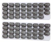 31 Day Monthly Pill Organizer with Daily Removable Pods - Grey (2 Count, Grey)