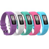 QGHXO Band for Garmin Vivofit 1 / Vivofit2, Soft Silicone Replacement Watch Band Strap for Garmin Vivofit 1 / Garmin Vivofit 2 Activity Tracker, Small, Large, Ten Colors