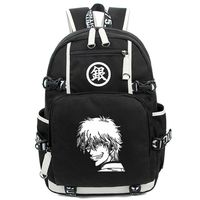 Siawasey Anime Gintama Cosplay Luminous Bookbag Backpack Shoulder Bag School Bag