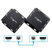 HDMI Extender 4K Up to 230 Feet (4K@60Hz), Over Single Ethernet Cat5e/Cat6/Cat7 Cable, UHD 4K@60Hz YUV 4:4:4, with HDCP 2.2, Bi-Directional IR, Audio and Video Transmission