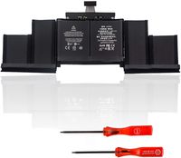 DTK A1618 Laptop Replacement Battery for A1398 Retina (2015 Version) 020-00079 MJLQ2LL/A MJLT2LL/A 11.34V 8800Mah