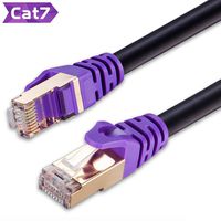 Outdoor Cat 7 Ethernet Cable 25 ft,JewMod 26AWG Heavy-Duty Cat7 Networking Cord Patch Cable RJ45 Network Cable Cord 10Gbps 600MHz LAN Wire Cable STP Waterproof Direct Burial Ethernet Cable