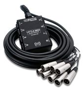 Hosa ProConex Little Bro' Sub Snakes Xlr x 8 - (25 Feet) (Black) (8 Channel)