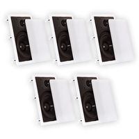 Theater Solutions CS8W In Wall 8" Speakers Surround Sound Home Theater 5 Speaker Set CS8W-5S