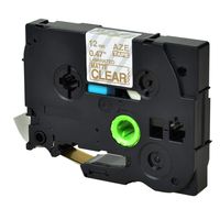 GREENCYCLE 1 Pack Compatible for Brother TZ-M34 TZe-M34 Gold on Matte Clear Label Tape 12mm 8m 1/2'' 26.2ft use in P-Touch GL-100 PT200 PT1000 PT1000BM PT1010 PT1010NB PT1010R PT1010S PT1090 Printer