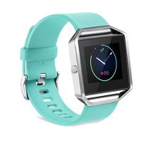 GinCoband Fitbit Blaze Bands Replacement for Fitbit Blaze Smart Watch No Tracker 8 Color Large Small Women (Teal, Large)