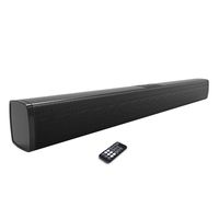 Bluetooth surround soundbar, 32" wall mounted wired and wireless 40watts sound bar speaker with bluetooth streaming,optical/RCA/Line in for TV smartphone and DVD(remote control included)