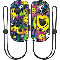 MightySkins Skin Compatible with Nintendo Joy-Con Controller – Peace Smile | Protective, Durable, and Unique Vinyl Decal wrap Cover | Easy to Apply, Remove, and Change Styles | Made in The USA