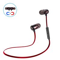 Wireless Bluetooth Headphones, Olatec Magnetic Wireless Earbuds with Microphone, HD Sound, Secure fit for Running (10Red)