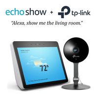 Echo Show (2nd Gen) - Sandstone with Smart Home Security Camera by TP-Link