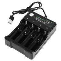 Universal USB 18650 Charger 4 Bay for Rechargeable Li-ion Batteries 18650 18500 18350 16650 16340 14650 14500 10440 Portable Smart Fast