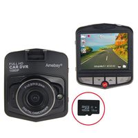 Dash Cam by Amebay Full HD 1080P Dashboard Camera Recorder, 170 Wide Angle Car DVR Vehicle DashCam Built in G-Sensor, Loop Recording with 16GB SD Card