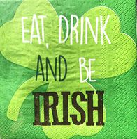 Cypress Home “Eat, Drink and be Irish” Cocktail Beverage Paper Napkins, 40-ct