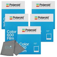 Polaroid Originals Color Instant Film for 600 and i-Type Cameras Bundle with a Lumintrail Cleaning Cloth