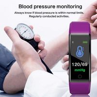 Borisdar 115PLUS Heart Rate Blood Pressure Monitoring Multi-Function Sports Smart Bracelet Smart Watches