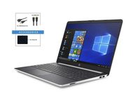 2019 HP 15.6 inch Diagonal HD Micro-Edge Laptop w/ Accessories | Intel Quad Core i5-8265U | 8GB DDR4 | 256GB SSD | Windows 10 | Silver