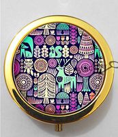 BlackKey Forest Trees Pattern 3-Compartment Decorative Pocket Gift Box Case Organizer for Pill, Color 2 -1259