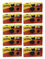 Ringling Bros 35mm Disposable Film Camera Flash 27 Exp ISO 800 Vintage (10 Pack)