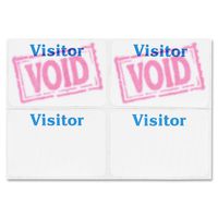 C-Line Time's Up! Self-Expiring 1-Day Visitor Badges, 3 x 2 Inches, 100 per Box (97005)