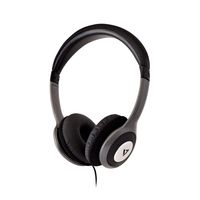 V7 HA520 Deluxe Stereo Headphones with Volume Control - Black & Grey