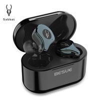 True Wireless Earbuds Bluetooth 5.0 Headphones - Sabbat Stereo Deep Bass Wireless Headphones for Sport/Workout/Music, Noise Cancelling Bluetooth Headset for Sumsung Galaxy/iPhone/iOS/Android