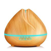CWH&WEN Essential Oil Diffuser, 400Ml Aroma Diffuser, Aromatherapy Scented Oil Diffuser, Portable Humidifier, Waterless Auto Off for Home,Office, Spa,Yoga,Bedroom,Yellow